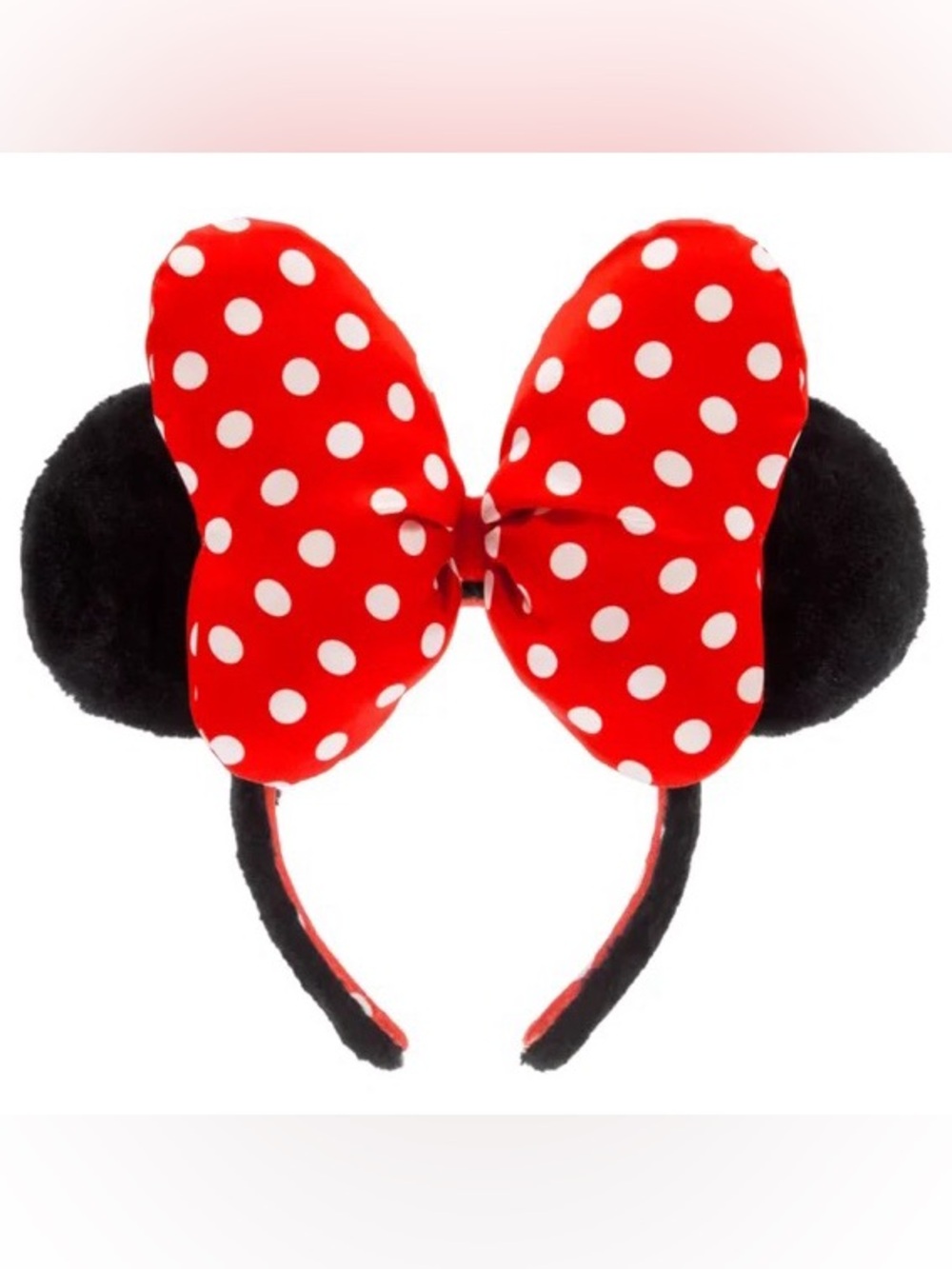 Disney Parks Minnie Mouse Oversized Bow Plush Ear Headband - OS Adult
